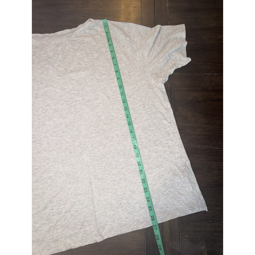 Lululemon Shirt Women's 14 Boatneck Tee T Short Sleeve Run Yoga Gray All Yours - Picture 4 of 6